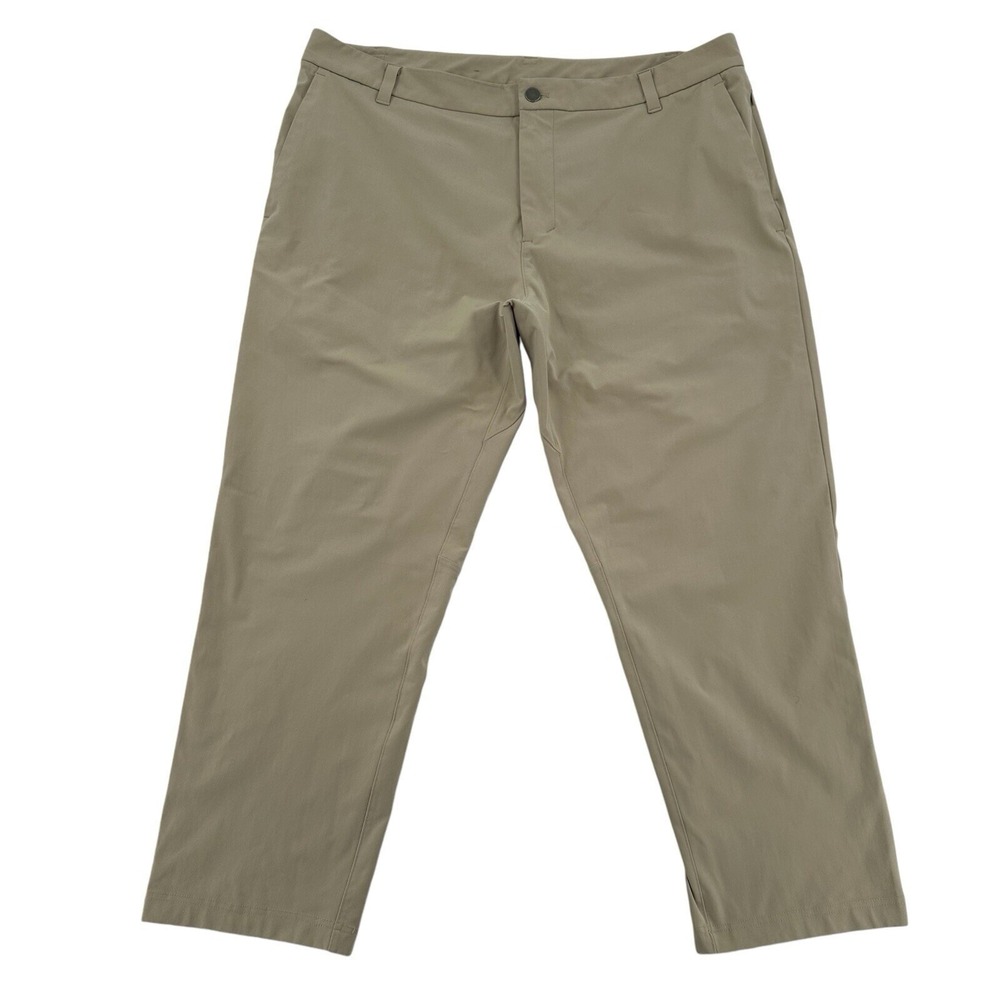 Lululemon Commission Warpstreme  Pant Slim Beige Style M5AEYS Athletic Men 38X26